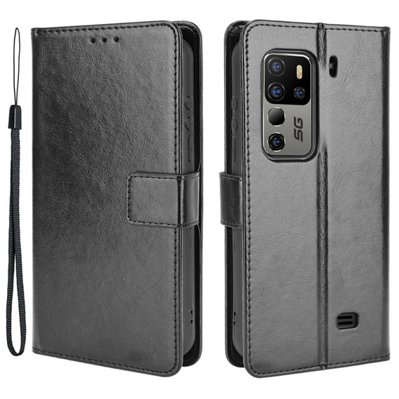 Flip case for uleFone Armor 11 5G/Armor 11T 5G, Crazy Horse Wallet, black
