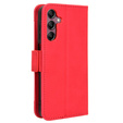 Flip case for Samsung Galaxy A15 4G / 5G, Card Slot, red