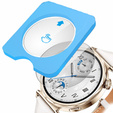 2x ERBORD Tempered Glass for Huawei Watch GT 5 41mm, with mounting frame