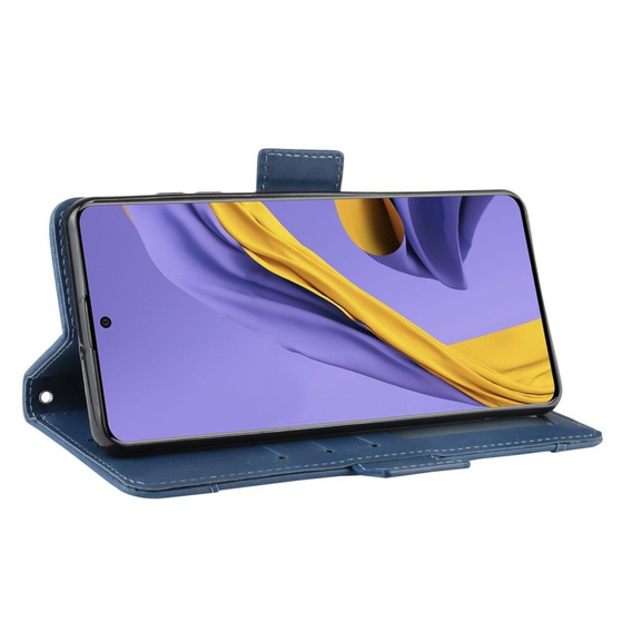 Flip case for Samsung Galaxy A51, Card Slot, blue