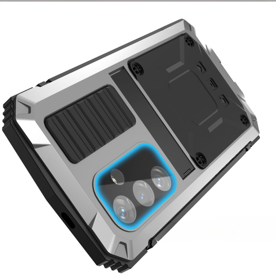 Armored case for Samsung Galaxy S25+ Plus, R-JUST, silver