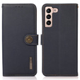 KHAZNEH RFID case for Samsung Galaxy A35 5G, Litchi Texture, blue