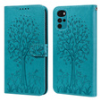 Flip case for Motorola Moto G22, tree, blue