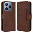 Flip case for Realme C61, Card Slot, brown