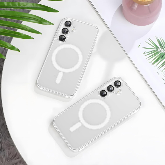 Case for Samsung Galaxy A17 5G, for MagSafe, reinforced, transparent