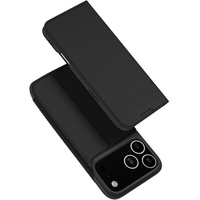 Dux Ducis case for iPhone 17 Pro Max, Skin Pro, with flap, with card slot, black