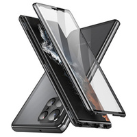 Case for Samsung Galaxy S21 Ultra, Magnetic Dual Glass, black