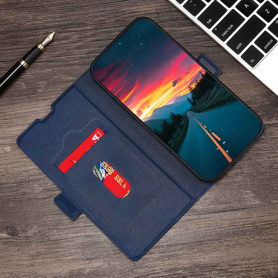 Flip case for Motorola Edge 30 Neo 5G, Wallet Thin Magnet, dark blue