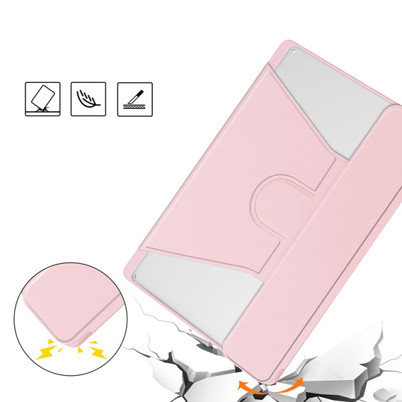 Keyboard case for Lenovo Tab M11 10.95" / Idea Tab 11" / Tab K11 11" (2 gen.), Rotary 360° Leather, pink