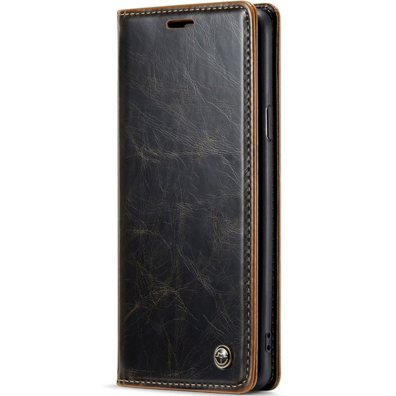 CASEME flip case for Samsung Galaxy S9, Waxy Textucoffee, coffee