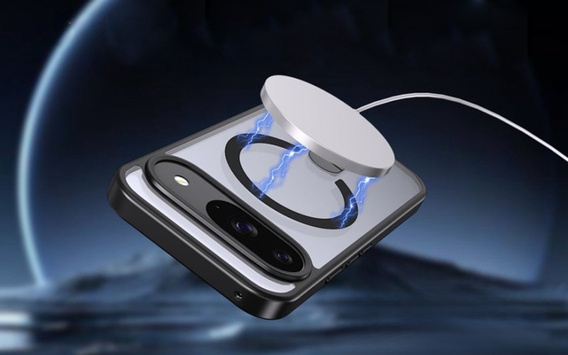 Fusion Hybrid case for Google Pixel 10 / 10 Pro, for MagSafe, with stand, blue