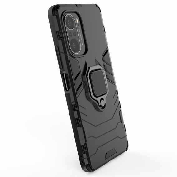 Case for Xiaomi Mi 11i / POCO F3, Kickstand Ring, black