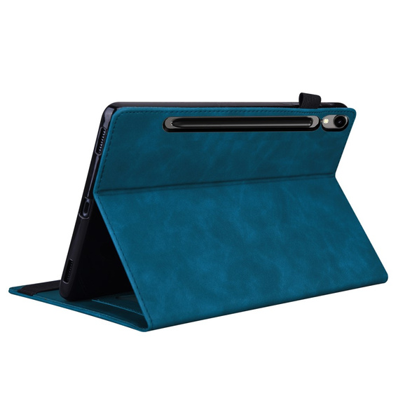 Case for Samsung Galaxy Tab S10 FE+ Plus, Classic, with space for stylus, blue