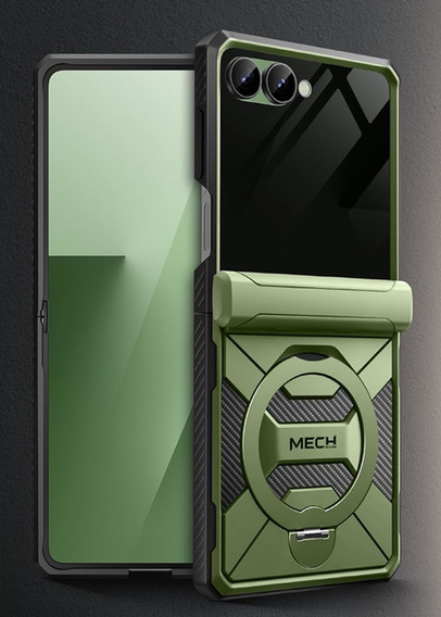 Tongate MECH case with MagSafe for Samsung Galaxy Z Flip 7, green