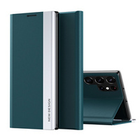 Flip case for Samsung Galaxy S22 Ultra 5G, Side Magnetic, green