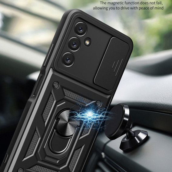 Case fordo Samsung Galaxy A14 4G/5G, CamShield Slide, black