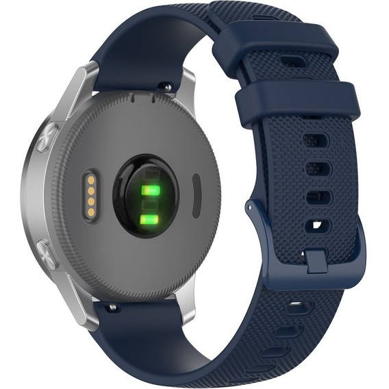 Silicone strap for 18mm do Garmin Vivomove 3S / Vivoactive 4S, Dark Blue