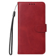 Flip case for Samsung Galaxy A34 5G, Leather Wallet, red