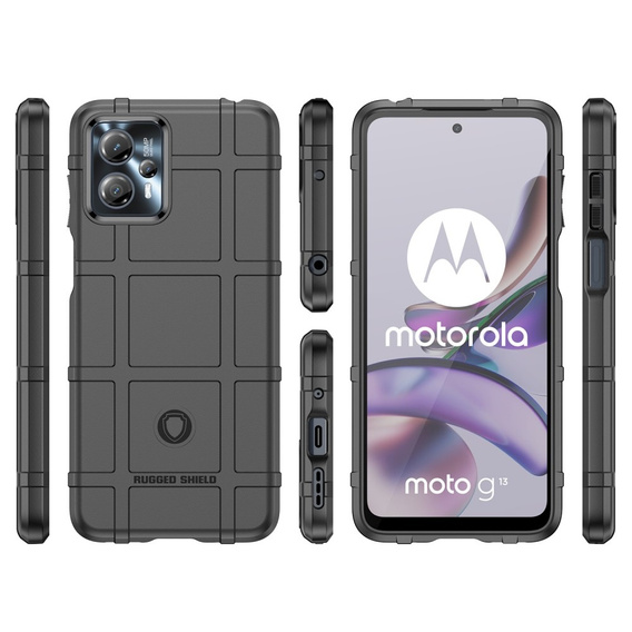 Case for Motorola Moto G13 / G23, Rugged Shield, black