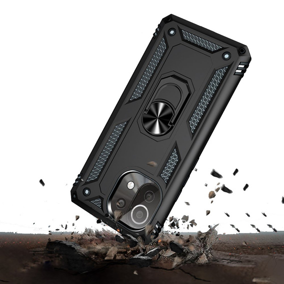 Armor Case for Xiaomi Mi 11 Lite / Mi 11 Lite 5G / 11 Lite 5G NE, Nox Case Ring, black