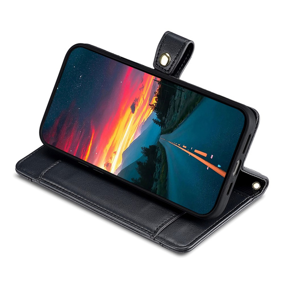 Flip case for Motorola Moto G15 / G15 Power, Wallet Zipper Pocket, black