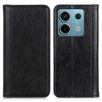 Case for Xiaomi Redmi Note 13 Pro 5G, Wallet Litchi Leather, black
