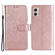 Flip case for Motorola Moto G53 5G, Mandala Flower, pink rose gold