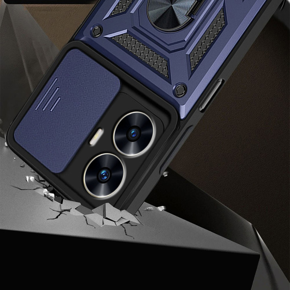 Case for Realme C55, CamShield Slide, blue