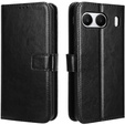 Flip case for OnePlus Nord 4, Crazy Horse Wallet, black