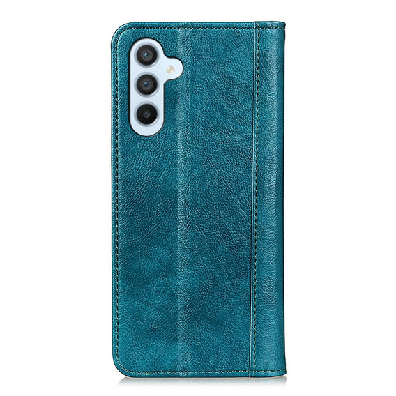 Case for Samsung Galaxy A36 5G, Wallet Litchi Leather, green