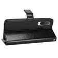 Flip case for Xiaomi Mi 9 Lite, Crazy Horse Wallet, black