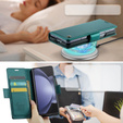CASEME flip case for Samsung Galaxy Z Fold6 5G, Litchi Wallet, green