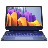 Keyboard case for Samsung Galaxy Tab S10 Lite / S10 FE / S9 FE / S9, Dexnor Magnetic Keyboard Touchpad, blue