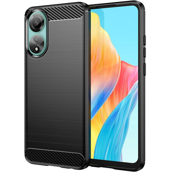 Case for Oppo A78 4G, Carbon, black