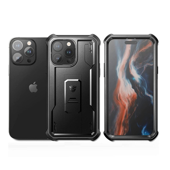 Armored case for iPhone 14 Pro Max, Dexnor Full Body, black