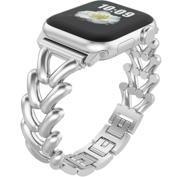 Bracelet for Apple Watch 1/2/3/4/5/6/7/8/SE 38/40/41MM, Silver