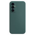Case for Samsung Galaxy M55 5G, Silicone Lite, dark green