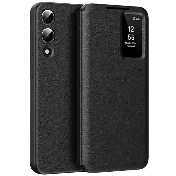 Flip case for Samsung Galaxy S25 Edge, Smart View Wallet, black