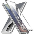 Case for Samsung Galaxy S25 Ultra, Magnetic Dual Glass, silver