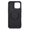Nillkin Armored Case for iPhone 16 Pro Max, Carbon Fiber, for Magsafe, gold