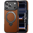 Leather case with MagSafe stand for iPhone 17 Pro Max