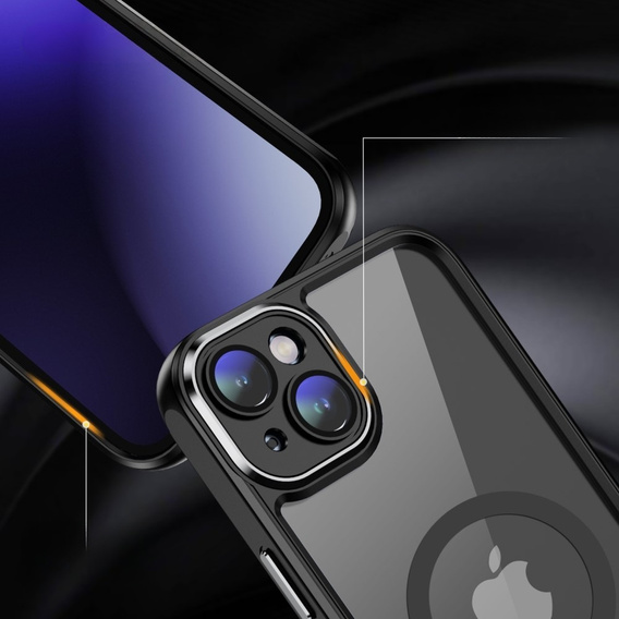 Case for iPhone 15 Plus, ERBORD Impact Guard, MagSafe, black
