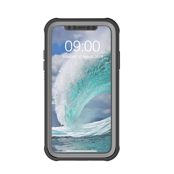 Case for iPhone XR, Shockproof, with film, black