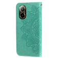 Flip case for Realme C67, Mandala, green