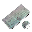 Flip case for Oppo A17, Wallet mandala, grey