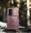 Armored case for Samsung Galaxy S25, Dexnor Full Body (Two Frames), pink
