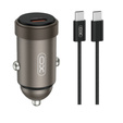 XO CC70 car charger with USB-C cable, 30 W PD