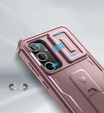Armored case for Samsung Galaxy S24 FE, Dexnor Full Body (Two Frames), pink rose gold