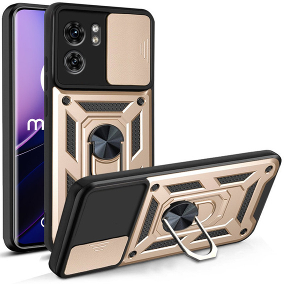 Case for Motorola Edge 40, CamShield Slide, gold