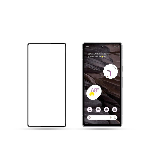 Mocolo Full Glue Tempered Glass for Google Pixel 8A, black frame